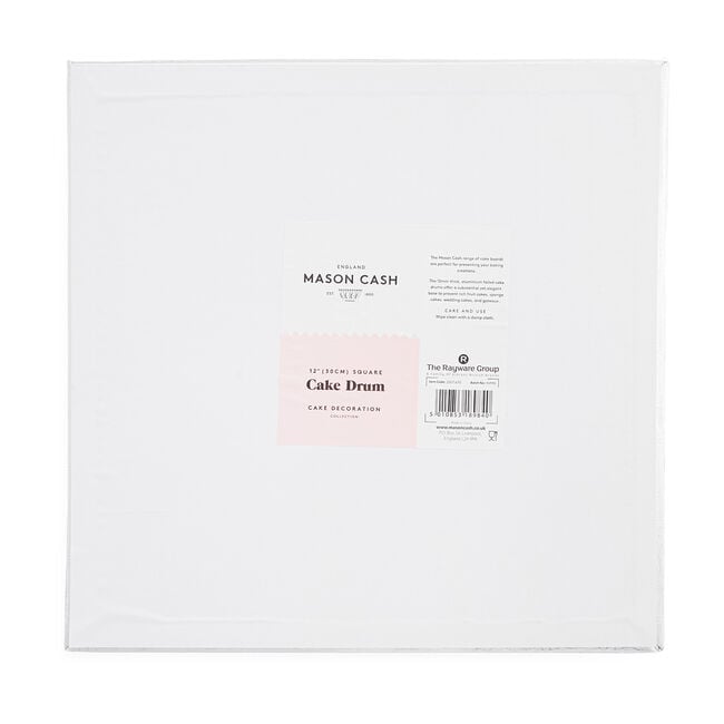 Mason Cash Silver Cake Board Square - 12"